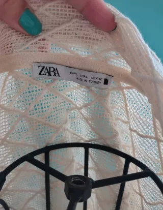 Camisa Zara Beige trasparente