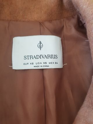Abrigo paño Stradivarius Talla XS