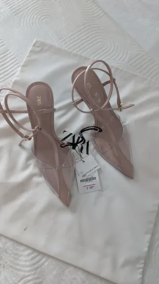 Zapatos Zara Talla 36 Transparentes
