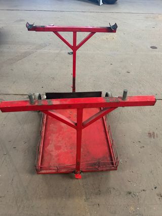 Carro porta-kart rojo