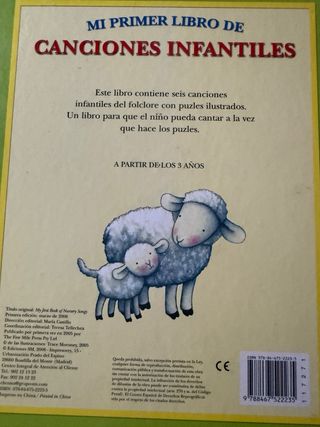 Mi primer libro de canciones infantiles (Spanis...