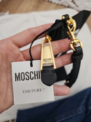 Moschino Clutch Negro/Dorado Oso Teddy