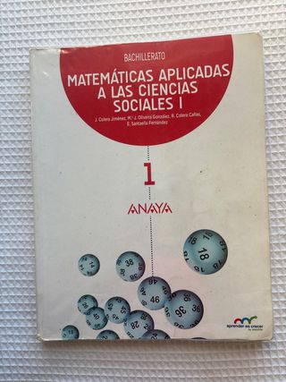 Matemáticas aplicadas a las Ciencias Sociales I.