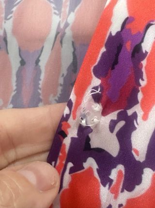 Blusa seda Colour Nude salmón y fucsia.