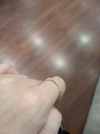 Anillo Oro Amarillo Circonitas
