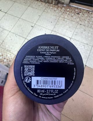 Perfume Christian Dior Ambre Nuit