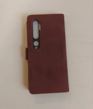 Funda móvil tipo libro burdeos. Huawei