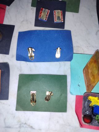 Pendientes Artesanos Cerámicos Multicolor