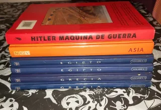 Lote 6 Libros Atlas, cocina y Guerra