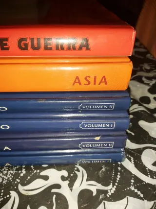 Lote 6 Libros Atlas, cocina y Guerra