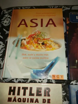 Lote 6 Libros Atlas, cocina y Guerra