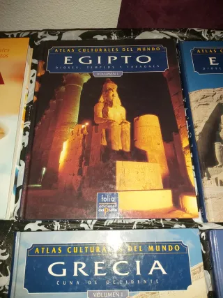 Lote 6 Libros Atlas, cocina y Guerra