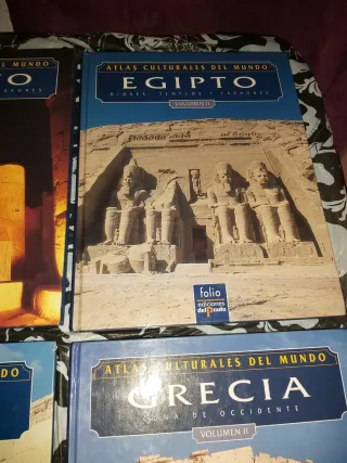 Lote 6 Libros Atlas, cocina y Guerra