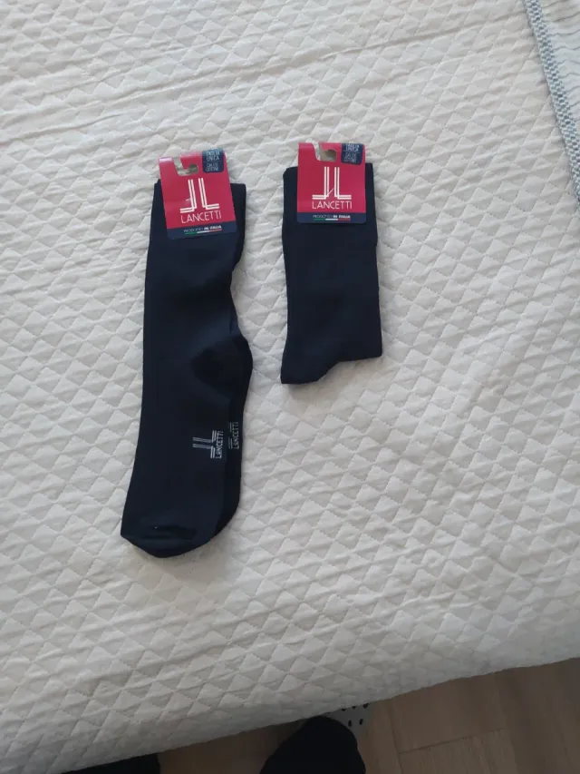 2 paia calze Lancetti nere taglia unica