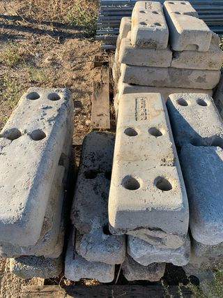 Vallas metálicas de obra con base