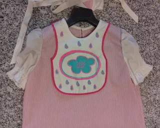 Disfraz bebé 3 piezas rosa y blanco