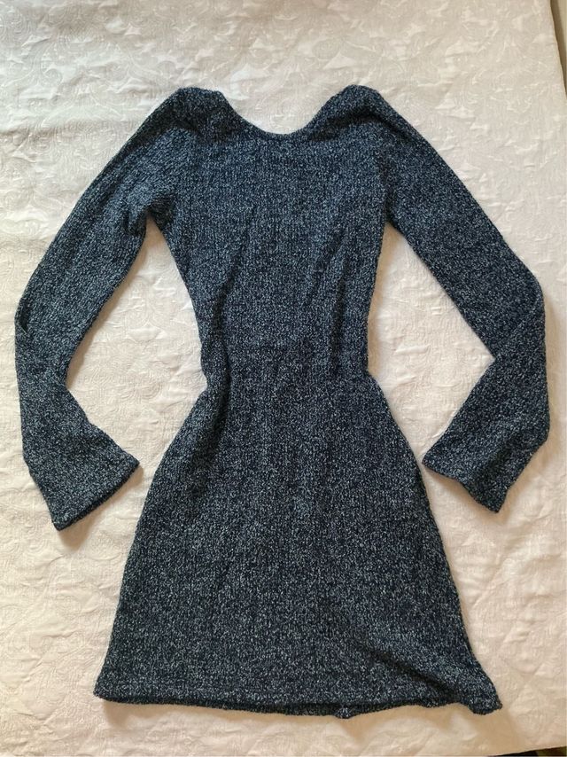 Vestido punto espalda descubierta