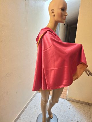 Capote Torero Disfraz Rojo y Dorado