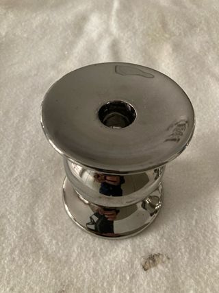 Portavelas Zara Home plateados