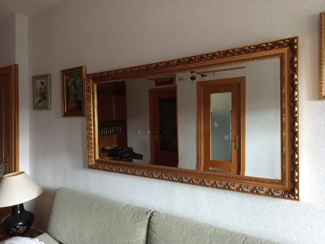 Espejo dorado grande