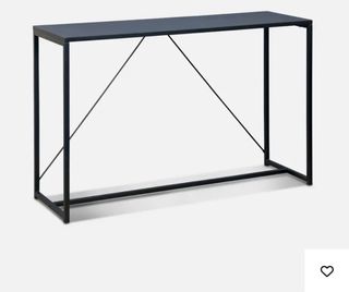 Consola recibidor metal negro