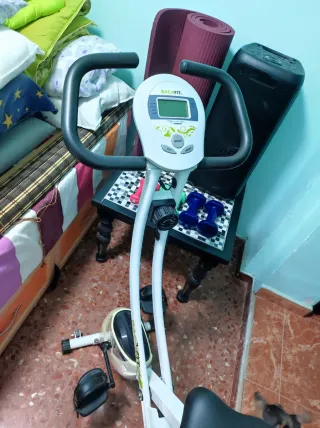 Bicicleta Estática BH Back Fit plegable