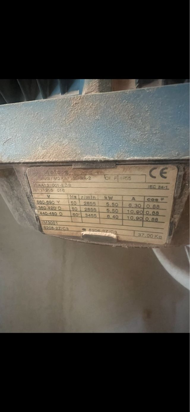 Aspiración Viruta 7,5 CV