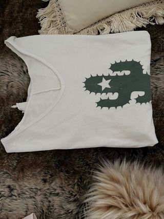 Vestido largo blanco cactus aberturas laterales