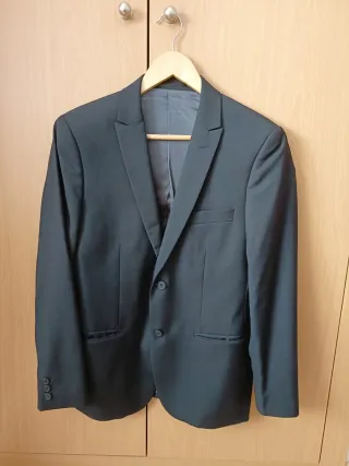 Traje Negro Slim Talla 42