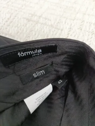 Traje Negro Slim Talla 42