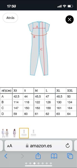 Pijama antipañal geriátrico rosa talla M