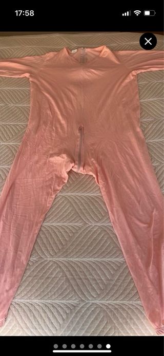 Pijama antipañal geriátrico rosa talla M