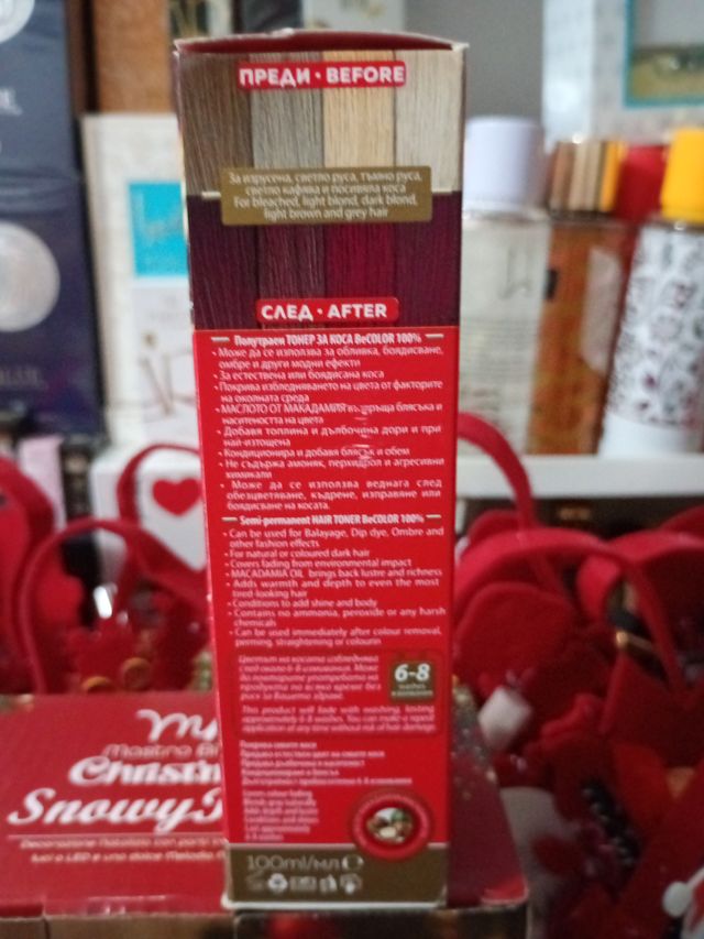 BeCOLOR Hair Toner Rosso Ciliegia BC08