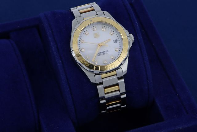 TAG Heuer Aquaracer Diamantes Oro/Plata