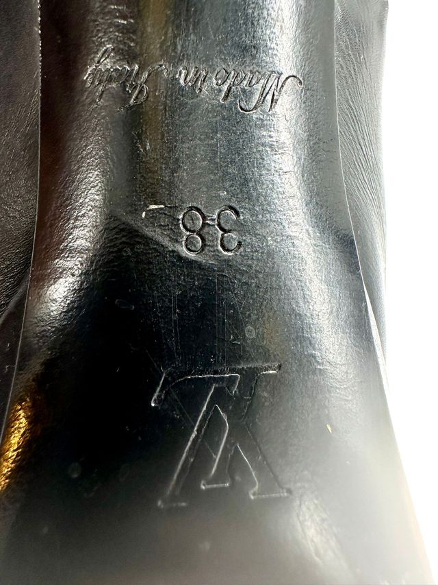 Botas Louis Vuitton Tacón Alto Piel Negra