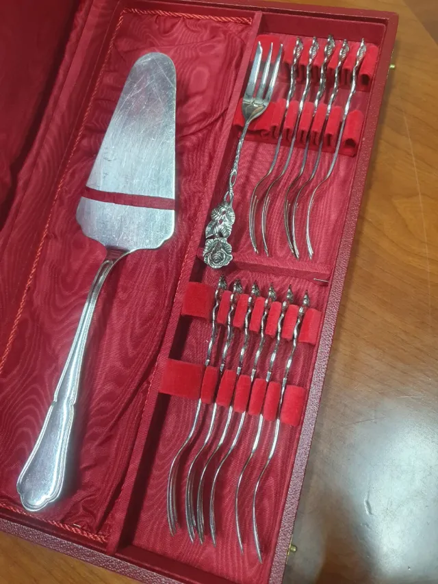 Juego Tenedores Postre, Rosa