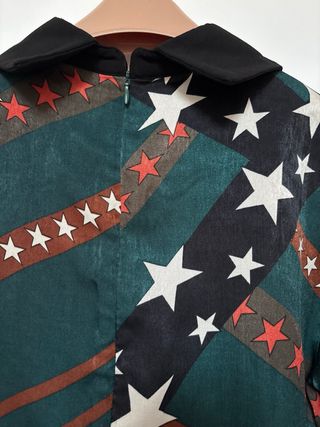 Vestito fantasia stelle verde e marrone