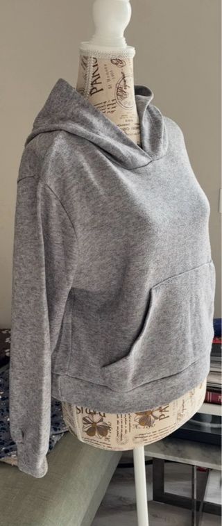 Maglioncino simil felpa grigio