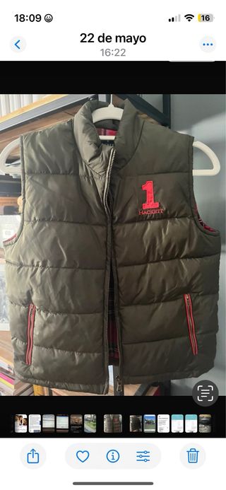Chaleco Hackett niño verde oliva talla 9-10 años