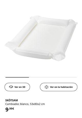 2 Cambiadores de pañal con funda gris