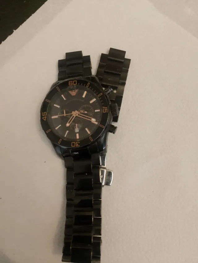 Reloj Emporio Armani AR-5931 Negro y Dorado