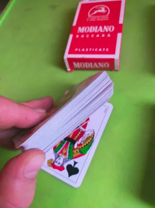 Lotto 2 mazzi Modiano Baccarà Plasticate
