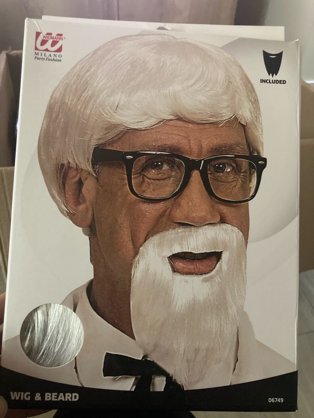 Peluca y Barba Blanca Widmann