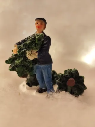 Figura pueblo navideño