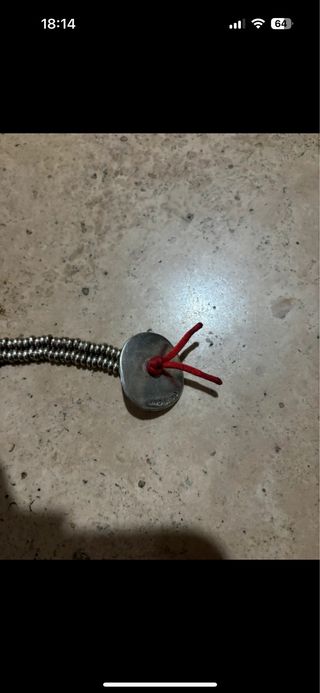 Pulsera Uno de 50 Plata y Rojo