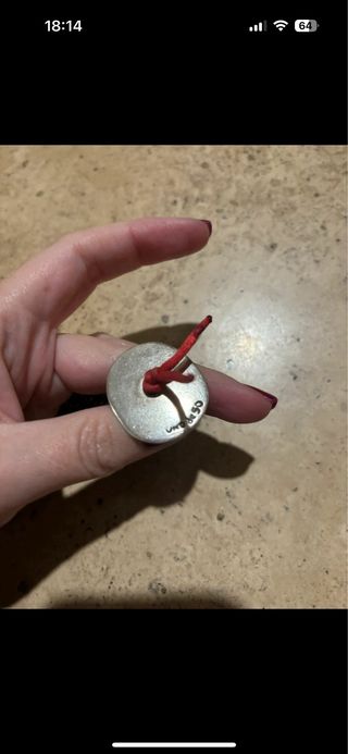 Pulsera Uno de 50 Plata y Rojo