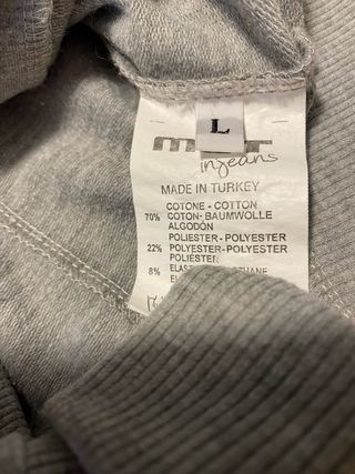 Felpa MET donna tutta strass grigia