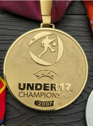 Lote Medallas UEFA Sub 17 y Sub 19 Originales