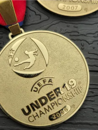 Lote Medallas UEFA Sub 17 y Sub 19 Originales