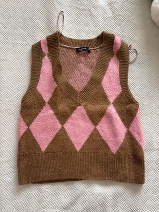 Chaleco de punto Stradivarius rombos M